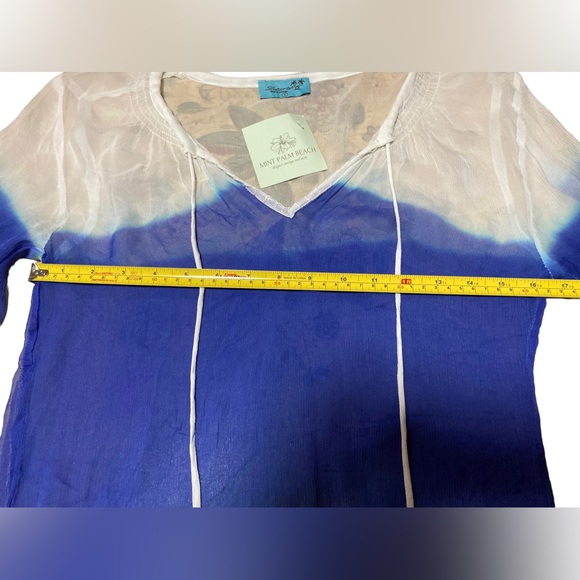 Letarte handmade button down blouse in red, white & blue. Summer ain’t over! 🌞 - Picture 5 of 7